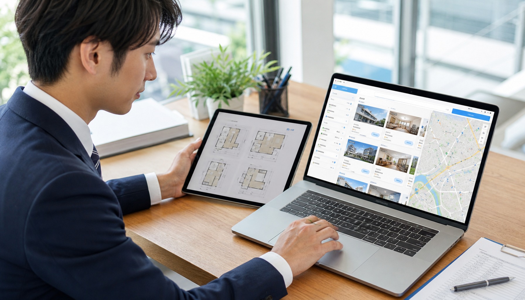 物件データベースを操作するイメージ